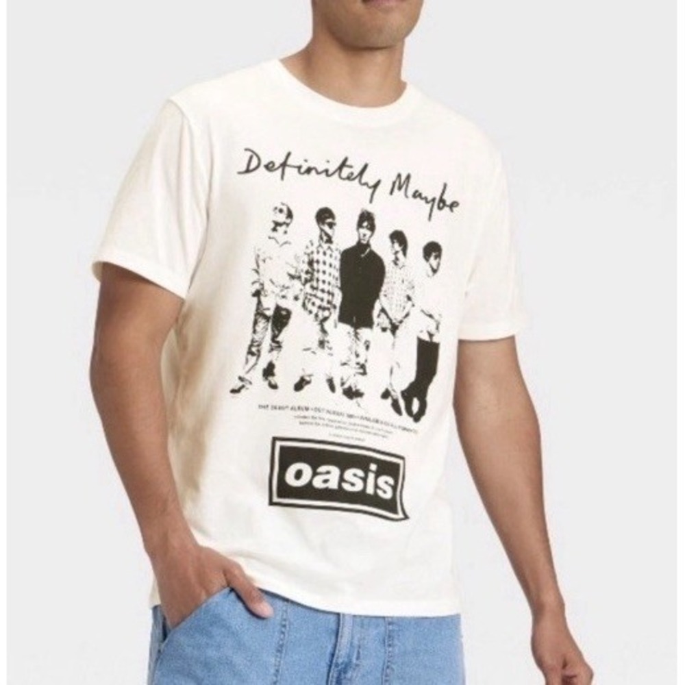Oasis Definitely Maybe Tour Rock Band‎ T Shirt Men's Size XXL Graphic Tee